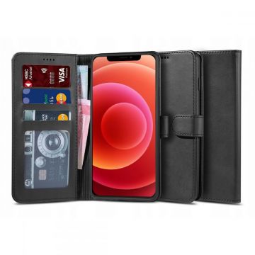Husa TECH-PROTECT Wallet V2 compatibila cu iPhone 12 Mini Black
