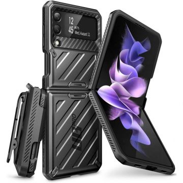 Carcasa 360 grade Supcase Unicorn Beetle Pro compatibila cu Samsung Galaxy Z Flip 3 5G Black
