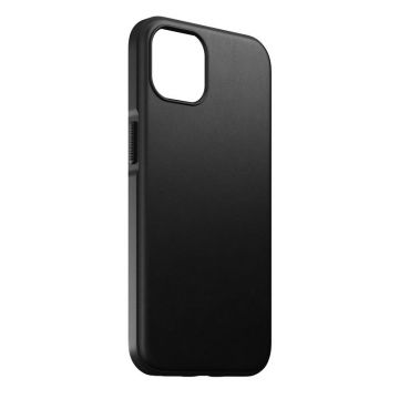 Carcasa din piele naturala NOMAD Rugged MagSafe compatibila cu iPhone 13 Black