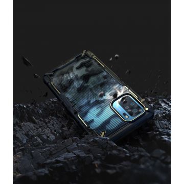 Carcasa Ringke Fusion X compatibila cu Xiaomi Redmi Note 10/10S Camo Black