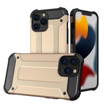 Carcasa Rugged Hybrid Armor compatibila cu iPhone 13 Pro Max Gold