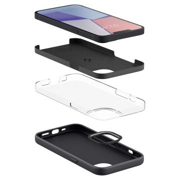 Carcasa Spigen Silicone Fit compatibila cu iPhone 13 Mini Black