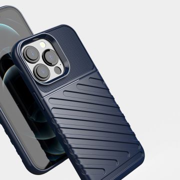 Carcasa Thunder Flexible compatibila cu iPhone 13 Pro Blue