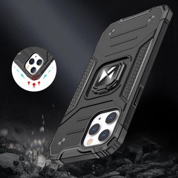 Carcasa Wozinsky Ring Armor compatibila cu iPhone 13, Functie magnetica, Red