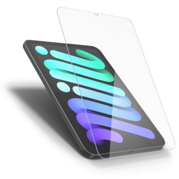 Folie protectie transparenta Case friendly Spigen GLAStR SLIM compatibila cu iPad Mini 6 (2021)