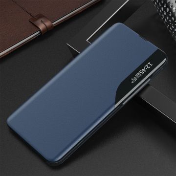 Husa Eco Leather View compatibila cu Samsung Galaxy S21 Plus Blue