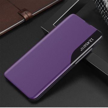 Husa Eco Leather View compatibila cu Samsung Galaxy S21 Ultra Purple