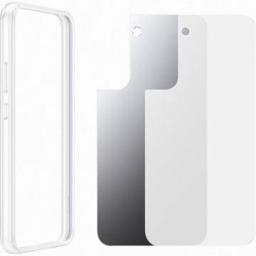 Husa Frame Cover pentru Samsung Galaxy S22 Plus Transparenta