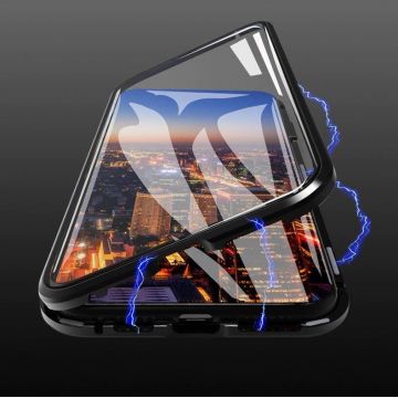 Husa Full Cover 360 Wozinsky Magnetic compatibila cu Samsung Galaxy S21 Ultra, Protectie display, Negru