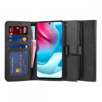 Husa TECH-PROTECT Wallet V2 compatibila cu Motorola Moto G60s Black