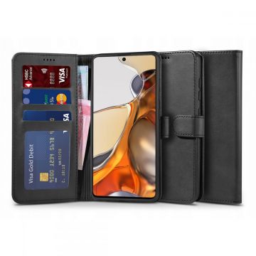 Husa TECH-PROTECT Wallet V2 compatibila cu Xiaomi 11T / 11T Pro Black