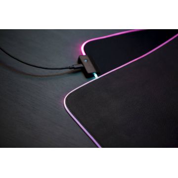 Mousepad gaming darkFlash Flex 900, RGB, 90x40 cm, Negru Mousepad gaming darkFlash Flex 900, RGB, 90x40 cm, Negru
