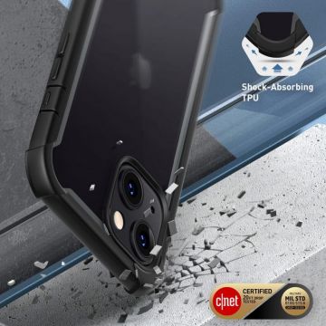 Carcasa 360 grade Supcase i-Blason Ares compatibila cu iPhone 13/14, Protectie display, Negru