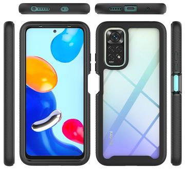 Carcasa 360 grade TECH-PROTECT Defense compatibila cu Xiaomi Redmi Note 11/11S, Protectie display, Negru