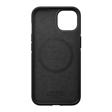 Carcasa din piele naturala NOMAD Modern Leather MagSafe compatibila cu iPhone 14 Black