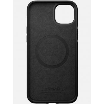 Carcasa din piele naturala NOMAD Modern Leather MagSafe compatibila cu iPhone 14 Plus Black