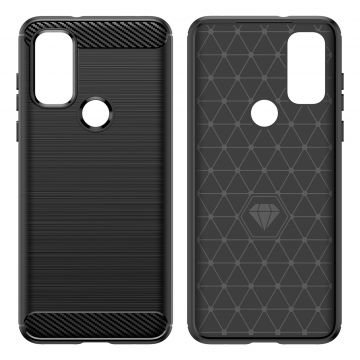 Carcasa Flexible Carbon compatibila cu Motorola Moto G Play 2022 Black