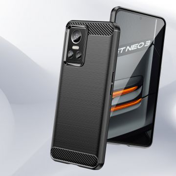 Carcasa Flexible Carbon compatibila cu Realme GT Neo 3 Black