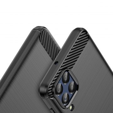 Carcasa Flexible Carbon compatibila cu Samsung Galaxy M53 5G Black