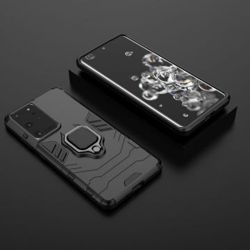 Carcasa Ring Armor compatibila cu Samsung Galaxy S22 Ultra Black