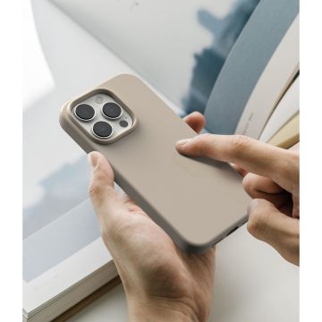 Carcasa Ringke Silicone compatibila cu iPhone 14 Pro Stone