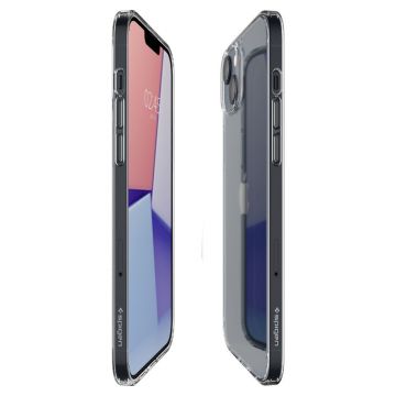 Carcasa Spigen AirSkin Hybrid compatibila cu iPhone 14 Plus Crystal Clear