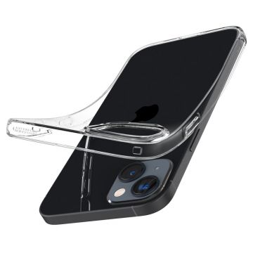Carcasa Spigen Liquid Crystal compatibila cu iPhone 14 Crystal Clear