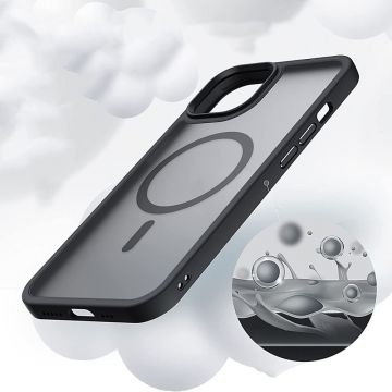 Carcasa TECH-PROTECT MAGMAT MagSafe compatibila cu iPhone 14 Pro Max Black/Clear