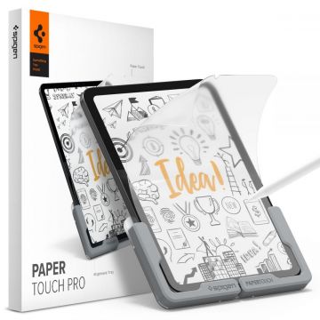 Folie protectie transparenta Spigen Paper Touch Pro compatibila cu iPad Mini 6 2021