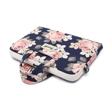 Geanta universala laptop 13/14 inch Canvaslife Briefcase Navy Rose