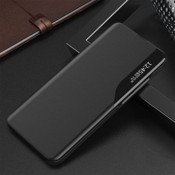 Husa Eco Leather View compatibila cu Samsung Galaxy M53 5G Black
