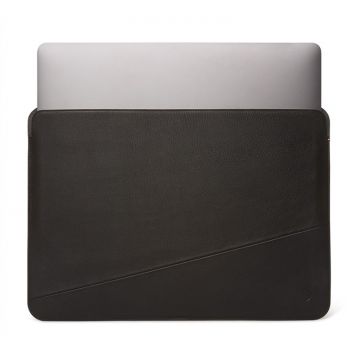 Husa laptop Decoded Leather Frame Sleeve compatibila cu Macbook Air / Pro 13 inch Black