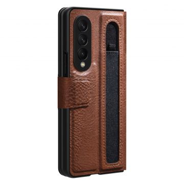 Husa Nillkin Aoge Leather compatibila cu Samsung Galaxy Z Fold 3 5G Brown