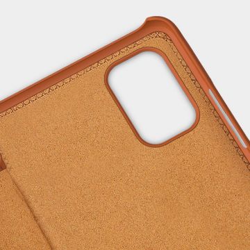 Husa Nillkin Qin Leather compatibila cu Xiaomi Poco M4 Pro 5G Brown