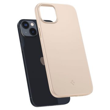 Husa slim Spigen Thin Fit compatibila cu iPhone 14 Beige