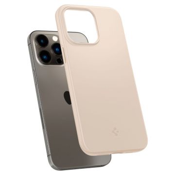 Husa slim Spigen Thin Fit compatibila cu iPhone 14 Pro Max Beige