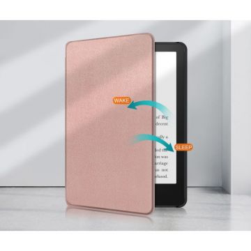 Husa Tech-Protect Smartcase compatibila cu Amazon Kindle Paperwhite V/5 Signature Edition (2021) Rose Gold