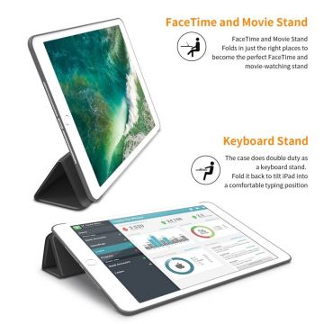 Husa Tech-Protect Smartcase compatibila cu iPad Air 2 Black