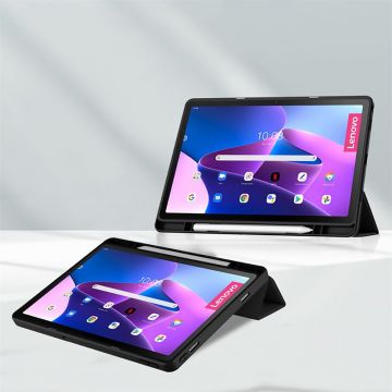 Husa Tech-Protect Smartcase Hybrid Pen compatibila cu Lenovo Tab M10 Plus 10.6 inch Black
