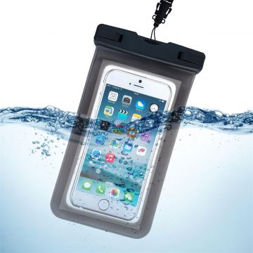 Husa waterproof universala pentru dispozitive 6.7 inch Negru