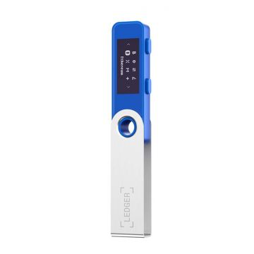 Portofel electronic Ledger Nano S Plus Crypto, pentru monede virtuale Bitcoin, Ethereum, Dash, ZCash si altele, Deepsea Blue