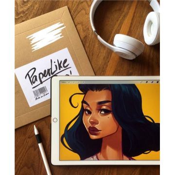 Set 2 bucati Folie protectie transparenta Paperlike compatibila cu iPad Pro 12.9 inch (2018/2020/2021)