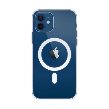 Capac protectie spate Apple Silicone Case MagSafe pentru iPhone 12 / iPhone 12 Pro Transparenet