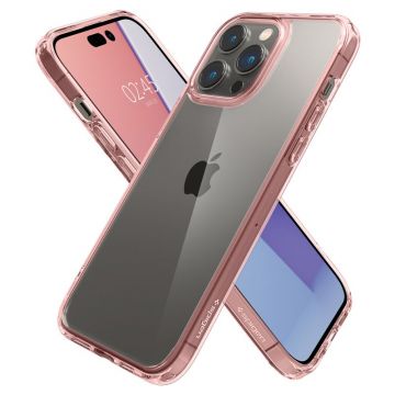 Carcasa Spigen Ultra Hybrid compatibila cu iPhone 14 Pro Max Rose Crystal