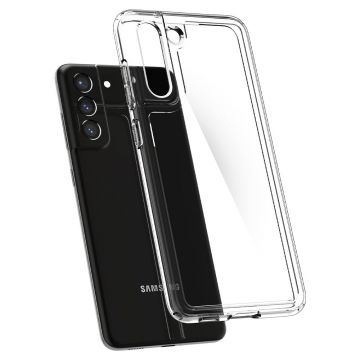 Carcasa Spigen Ultra Hybrid compatibila cu Samsung Galaxy S21 FE 5G Crystal Clear