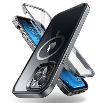 Carcasa Supcase Unicorn Beetle Edge MagSafe compatibila cu iPhone 14 Pro Max, Protectie display, Negru