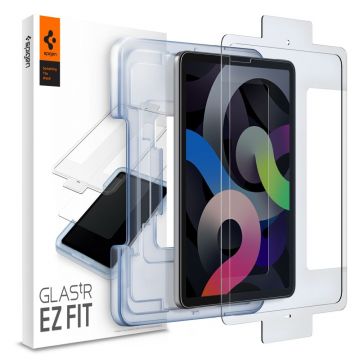 Folie sticla cu sistem de montare Case friendly Spigen GLAS.tR EZ FIT compatibila cu iPad Air 4 2020 / 5 2022 / iPad Pro 11 inch 2020/2021/2022