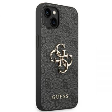 Husa Guess GUHCP14M4GMGGR compatibila cu iPhone 14 Plus, 4G Big Metal Logo, Gri