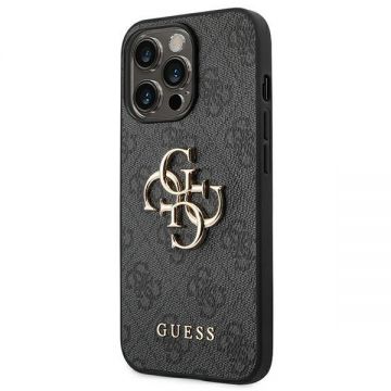 Husa Guess GUHCP14X4GMGGR compatibila cu iPhone 14 Pro Max, 4G Big Metal Logo, Gri