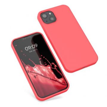 Husa Kwmobile pentru Apple iPhone 13, Silicon, Coral, 55878.141